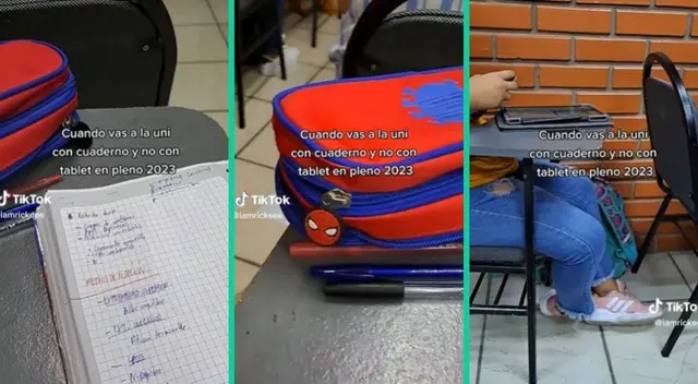 El estudiante prefiere el antiguo método para aprender.
