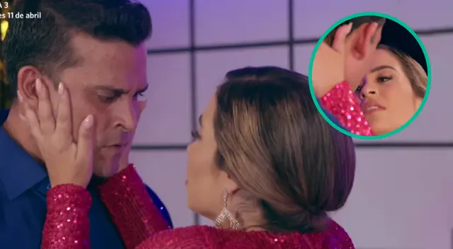 Maricucha le pide un beso a Vicente tras participar en concurso de baile.