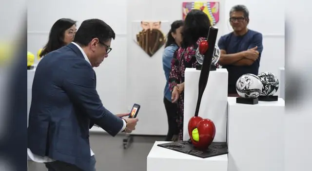 La exposición de softbol en Pueblo Libre.