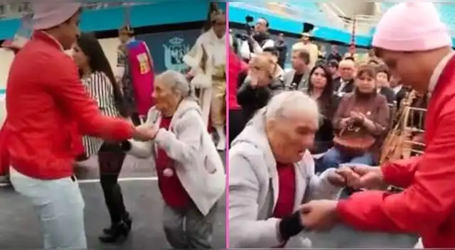 Una adulta mayor dejó en 'shock' al bailar de singular manera un huayno cajamarquino y es viral en Facebook.