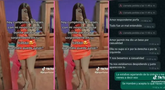 La muchacha se arregló para darle una sorpresa, pero este la recibió de la peor manera y es viral en TikTok.