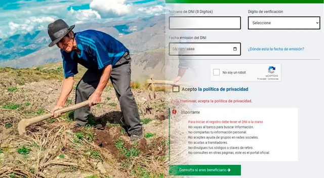 ¿Existe link para el Bono Wanuchay? ¿Existe link para el Bono Wanuchay?