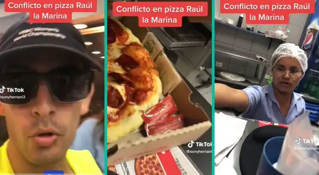 El joven señaló que no puede comer su pizza sin orégano. El joven señaló que no puede comer su pizza sin orégano.