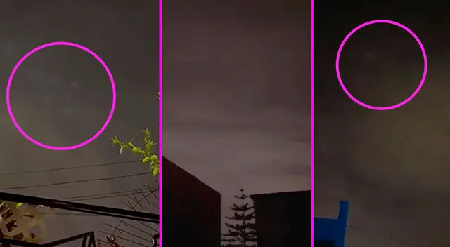 Diversos usuarios en redes sociales reportaron extrañas luces en el cielo. Diversos usuarios en redes sociales reportaron extrañas luces en el cielo.