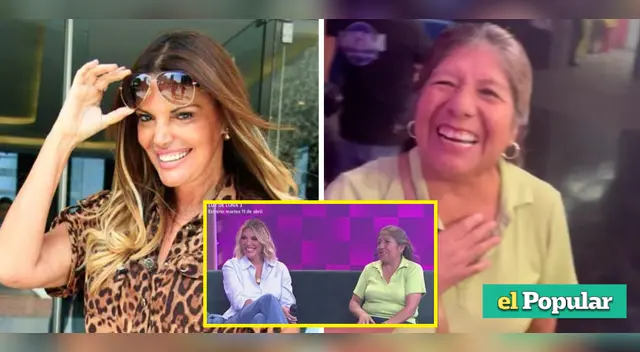 Jessica Newton se lució con su trabajadora del hogar en TV.