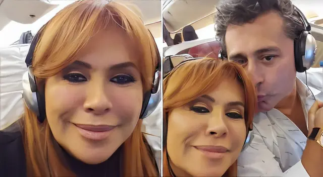 Magaly Medina se fue con Alfredo Zambrano a disfrutar sus 60.