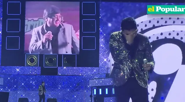 Christian Yaipén se quebró al cantar en concierto con su fallecido padre.