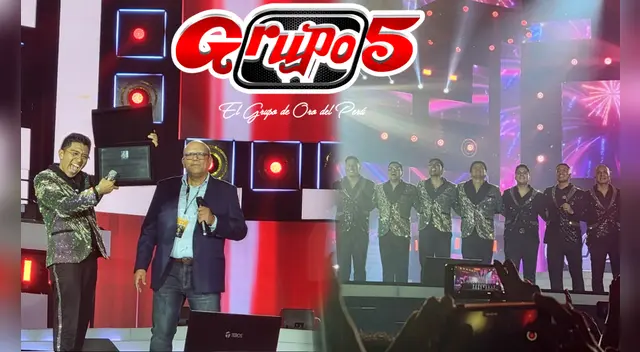 Grupo 5 brindó un espectacular concierto en el Estadio San Marcos. Foto: composición LR/ Erwin Valenzuela / La República