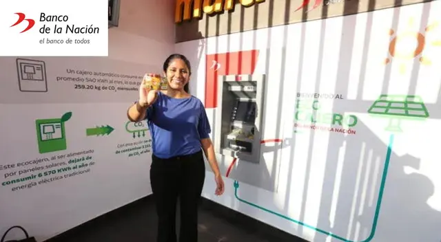 El Banco de la Nación inauguró su primer cajero eco amigable en una de sus principales sedes. El Banco de la Nación inauguró su primer cajero eco amigable en una de sus principales sedes.