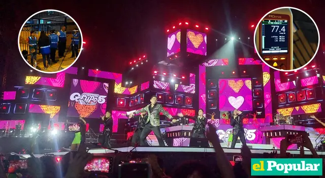 Según norma municipal, el concierto del Grupo 5 debería ser paralizado por la contaminación sonora Según norma municipal, el concierto del Grupo 5 debería ser paralizado por la contaminación sonora