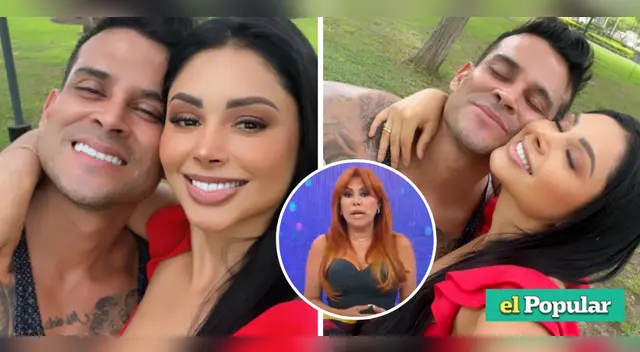 Pamela Franco se muestra enamoradísima de Christian Domínguez. Pamela Franco se muestra enamoradísima de Christian Domínguez.