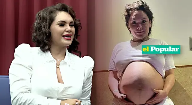 Génesis Tapia reveló que al dar a luz pesaba 92 kilos y después de 3 días utilizó su faja post-parto