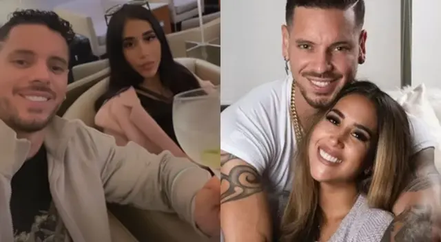 Melissa Paredes y Anthony Aranda.