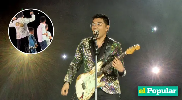 Christian Yaipén presentó a sus hijos en concierto y comenzó el rumor sobre una nueva generación de la agrupación