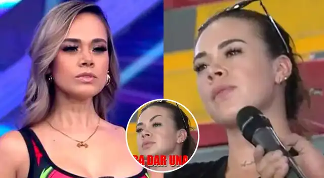 Jossmery Toledo enojada con preguntas sobre Paolo Hurtado.