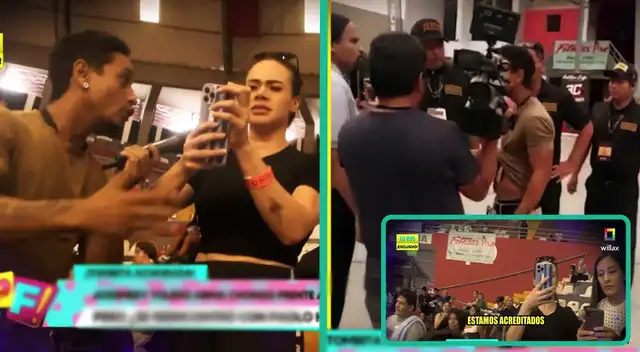 Reportero de "Amor y fuego" pifiado por asistentes a evento tras hostigar a Jossmery Toledo.