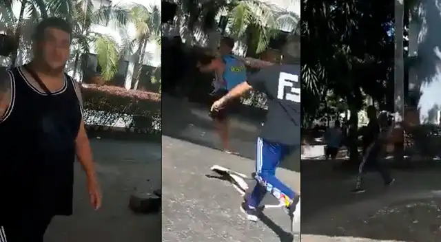 Deportivo Pereira vs. Colo Colo: hinchas se pelean en Medellín. Deportivo Pereira vs. Colo Colo: hinchas se pelean en Medellín.