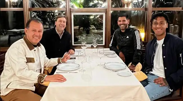 Juan Reynoso y Renato Tapia se juntaron en España.