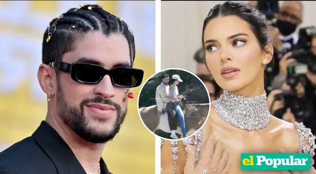 Bad Bunny y Kendall Jenner captados a caballo
