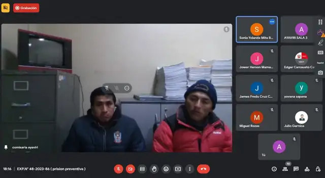 Dictan prisión contra Dino Álvarez Limahuay y Renato Quispe Ramos por abusar sexualmente de una enfermera de EsSalud