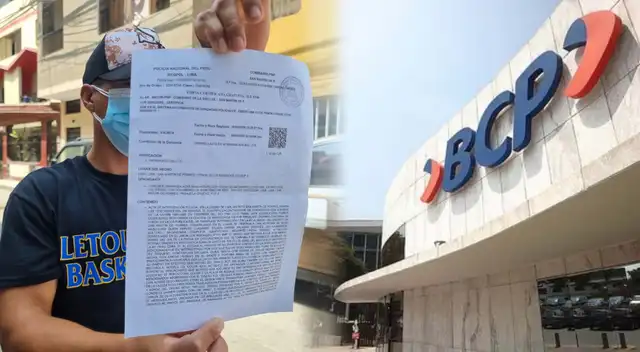 Joven que sufrió el robo de su dinero tras retiro del BCP.