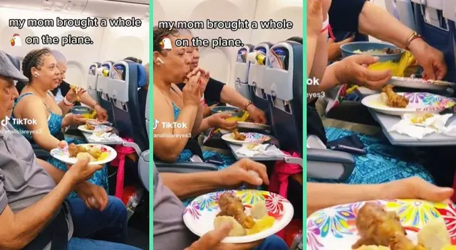 La familia optó por traer su propia comida y es viral en TikTok.