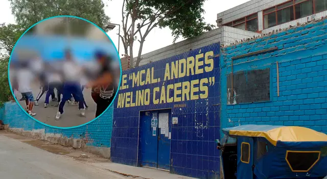 Estudiantes de colegio de Collique se pelean constantemente a la hora de salida.