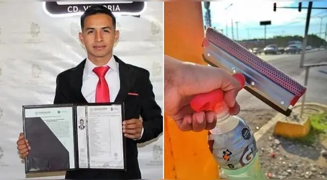 Luis Gerardo Aguilar Hernández es un joven que limpiaba vidrios y se graduó de ingeniero industrial en México. Luis Gerardo Aguilar Hernández es un joven que limpiaba vidrios y se graduó de ingeniero industrial en México.
