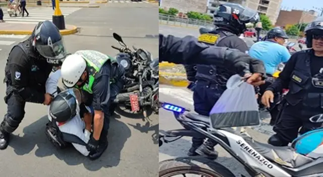 Serenazgo y la Policía Nacional intervinieron varios delincuentes