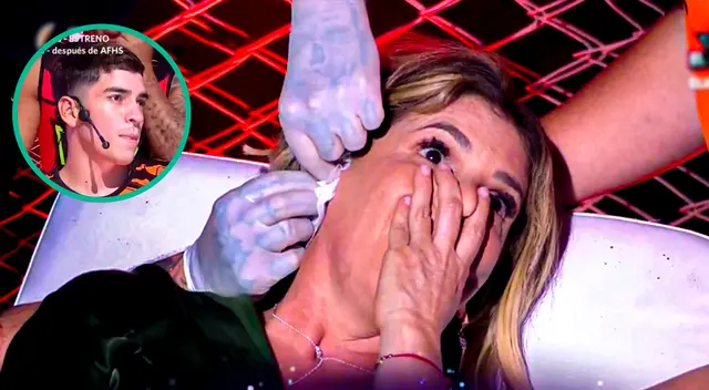 Johanna San Miguel se somete a piercing para salvar a Piero Arenas. Johanna San Miguel se somete a piercing para salvar a Piero Arenas.