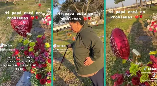 Señora visita la tumba de su fallecido esposo y se encuentra con tremenda sorpresa.