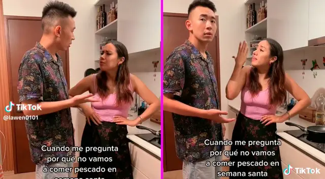 La pareja se hizo viral en TikTok. La pareja se hizo viral en TikTok.