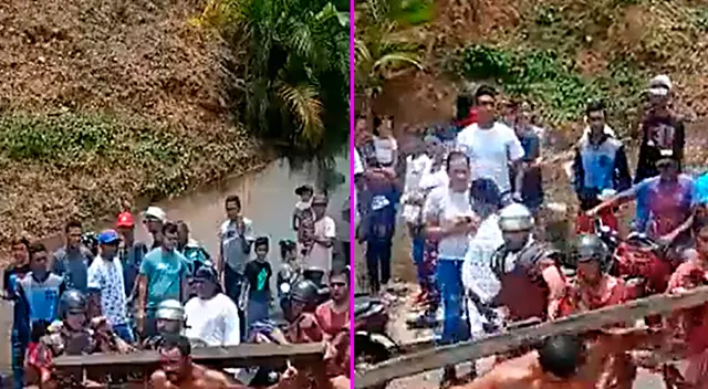 El actor venezolano ya no soportó los golpes y se defendió en pleno vía crucis.