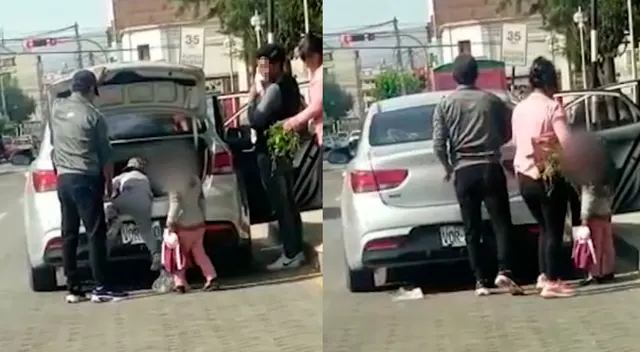 Cámara registró el momento del maltrato infantil.