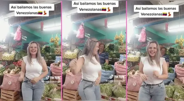 Una joven venezolana la rompe bailando cumbia y sus pasitos prohibidos son virales en TikTok.