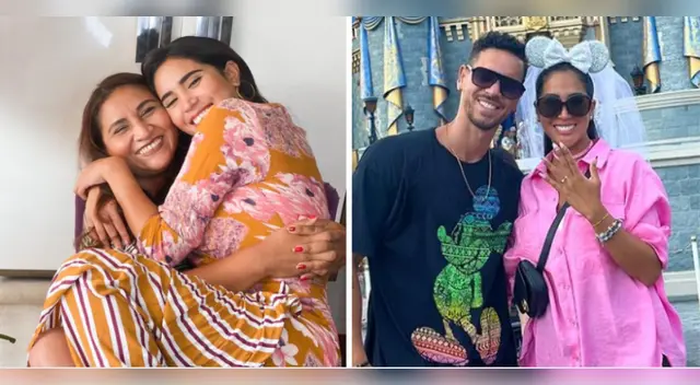 Mamá de Melissa Paredes niega haber sabido sobre la pedida de mano.