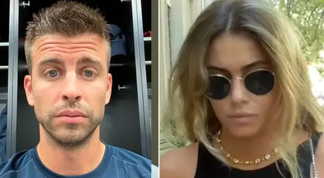 Gerard Piqué reaparece muy serio y arropado por Clara Chía