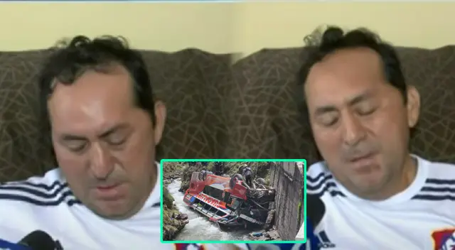Padre se quiebra al recordar momentos del accidente en Carretera Central. Padre se quiebra al recordar momentos del accidente en Carretera Central.