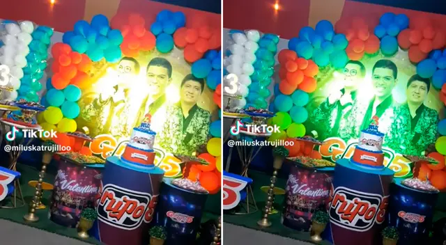 El pequeño celebró su cumpleaños al estilo Grupo 5.