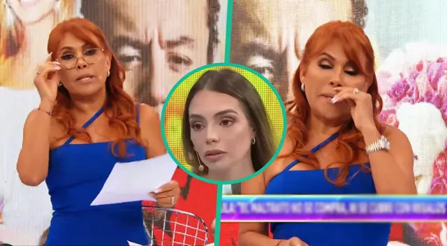 Magaly llora en pleno programa tras comunicado de Camila Ganoza.