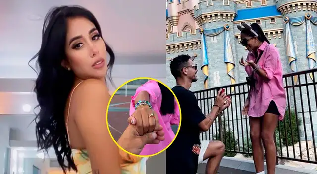 Melissa Paredes luce orgullosa anillo de compromiso que le dio Anthony Aranda