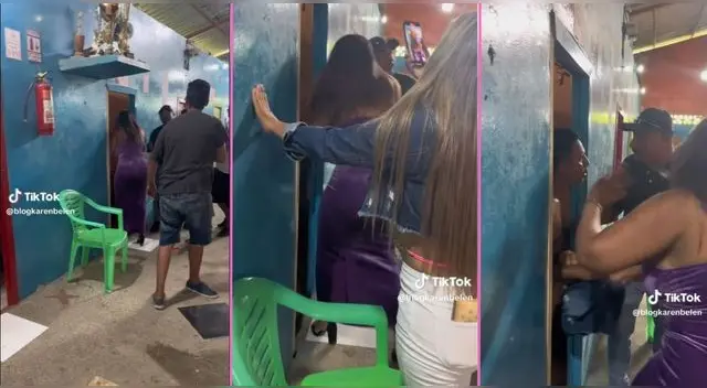 Mujer se fue con todo para sacar a su esposo de un habitación del prostíbulo y en TikTok reaccionan.