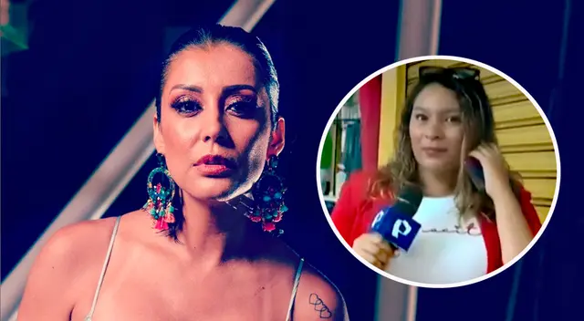 Karla Tarazona fue choteada en vivo por su reportera. Karla Tarazona fue choteada en vivo por su reportera.