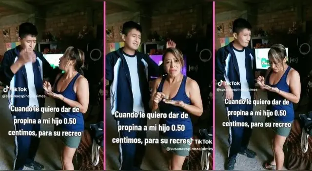 Joven tiene peculiar comentario al ver que su madre le daba 50 céntimos para su recreo y es viral en TikTok, Joven tiene peculiar comentario al ver que su madre le daba 50 céntimos para su recreo y es viral en TikTok,