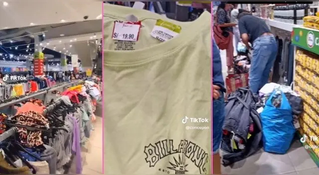 Captan ofertón de ropa en Falabella de Atocongo, pero usuarios en TikTok dijeron lo impensado.