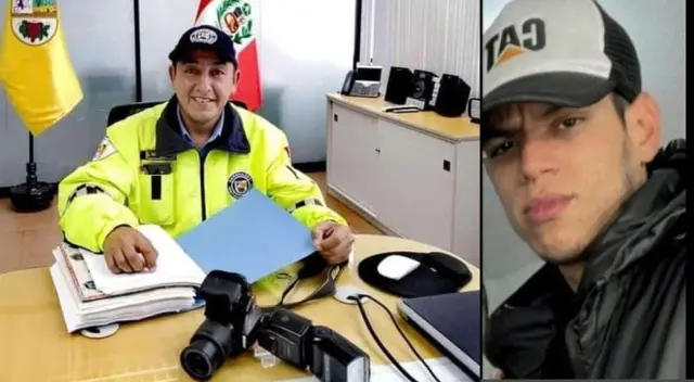 Sereno asesinado por delincuente a la izquierda y su presunto verdugo a la derecha.