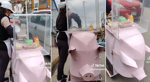 La curiosa escena se ha vuelto tendencia en las redes sociales. La curiosa escena se ha vuelto tendencia en las redes sociales.