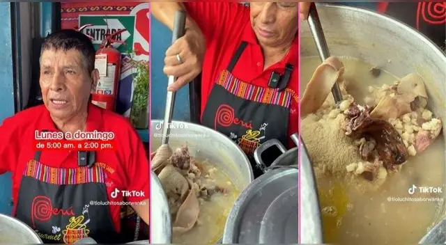 El "Tío Luchito" la está rompiendo con sus caldos en Caquetá y en TikTok lo hacen viral.