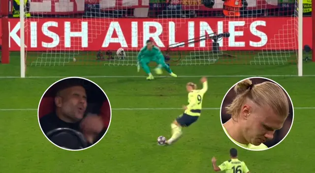 Haaland falló increíble penal.