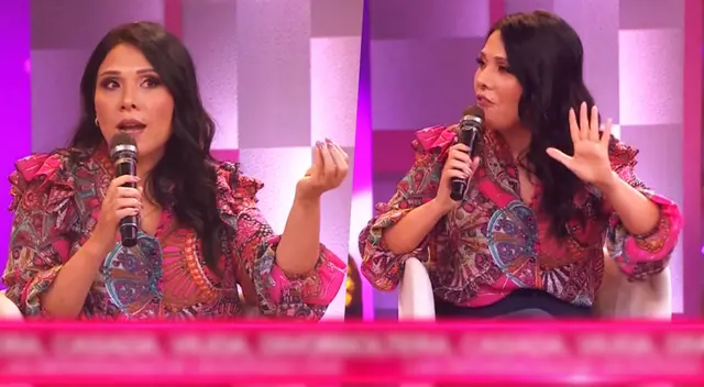 Tula Rodríguez muestra su fastidio con equipo de producción de María Pía por broma sobre su viudez.